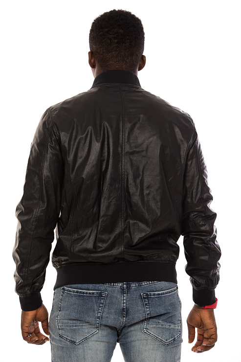 BALDININI E2E732CALF0002 Бомбер мужской  BALDININI цвет Черный