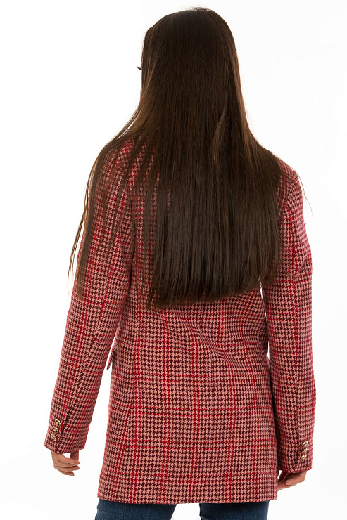 CHEERDUCK/2C19 123-1 КРАСНЫЙ Пиджак женский CHEERDUCK цвет Красный