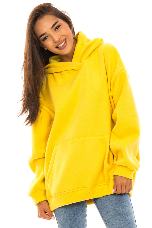 CHEER&DUCK/2025 20177 ЖЕЛТ. Худи женское CHEERDUCK цвет Желтый