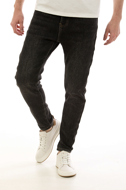 CHEERDUCK/4070 90306-1 СЕРЫЙ Джинсы мужские CHEERDUCK цвет Серый