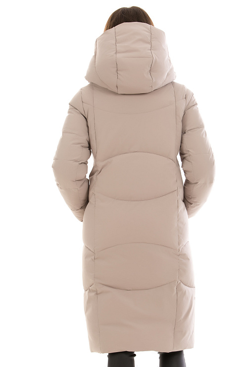 TOWMY 3365 БЕЖЕВЫЙ Пуховик женский TOWMY цвет Бежевый