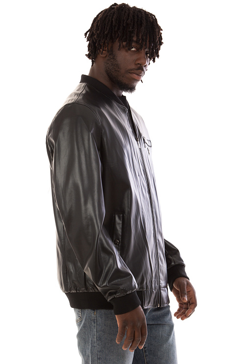 CHEERDUCK/MM P129 ЧЕРНЫЙ Куртка кожаная мужская CHEERDUCK цвет Черный