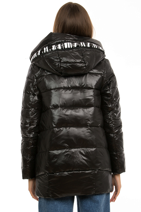 TANGCOI 7089 ЧЕРН. Пуховик женский TANGCOI цвет Черный