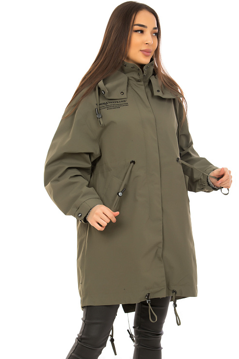 YIMOSIS 5301-1 ХАКИ Плащ женский YIMOSIS цвет Зеленый