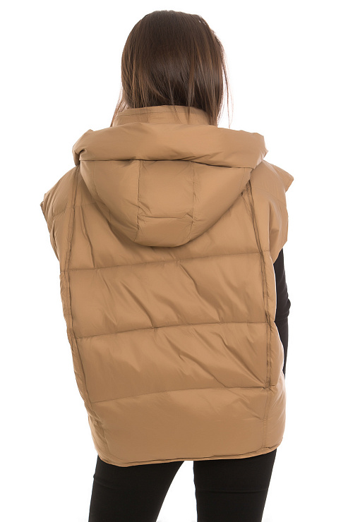 CHEERDUCK/2030 9514 КОРИЧНЕВЫЙ Жилет женский CHEERDUCK цвет Коричневый