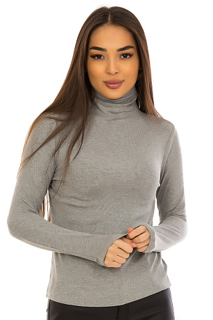 YY.SHOP 1562 СЕР. Водолазка женская CHEERDUCK цвет Серый