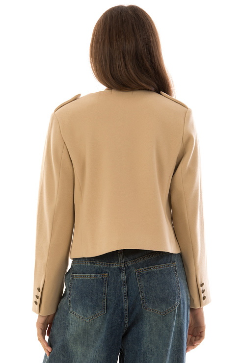 CHEERDUCK/2C19 9604 БЕЖЕВЫЙ Жакет женский CHEERDUCK цвет Бежевый