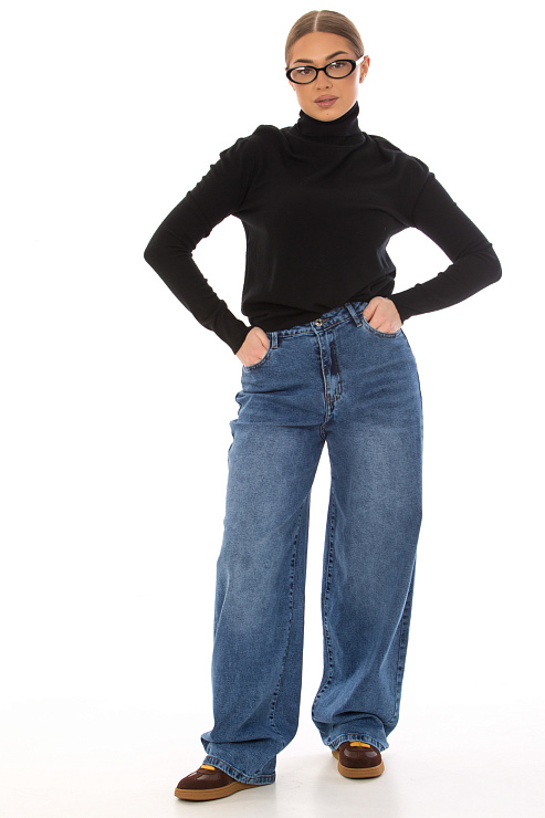 CHEERDUCK A-9625 ГОЛУБОЙ Джинсы женские CHEERDUCK цвет Голубой