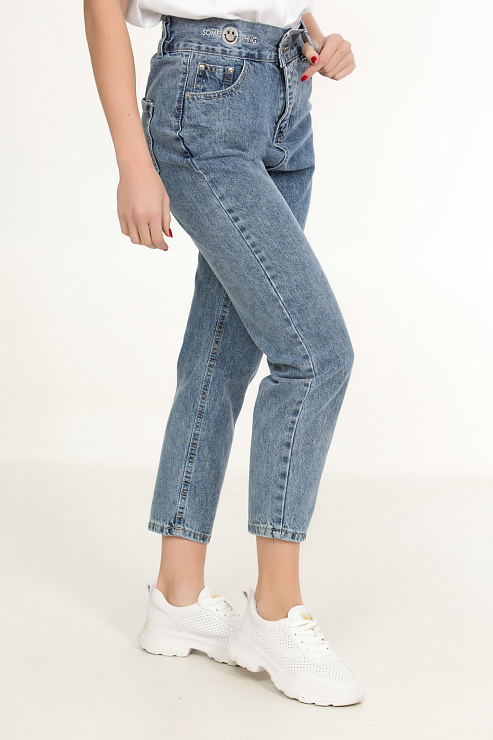 CHEER&DUCK/Sy 638 СИНИЙ Джинсы женские CHEERDUCK цвет Синий