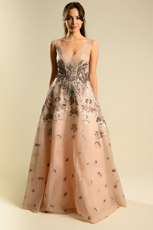 BELLABOA 1002 БЕЖЕВЫЙ Вечернее платье BELLABOA цвет Бежевый