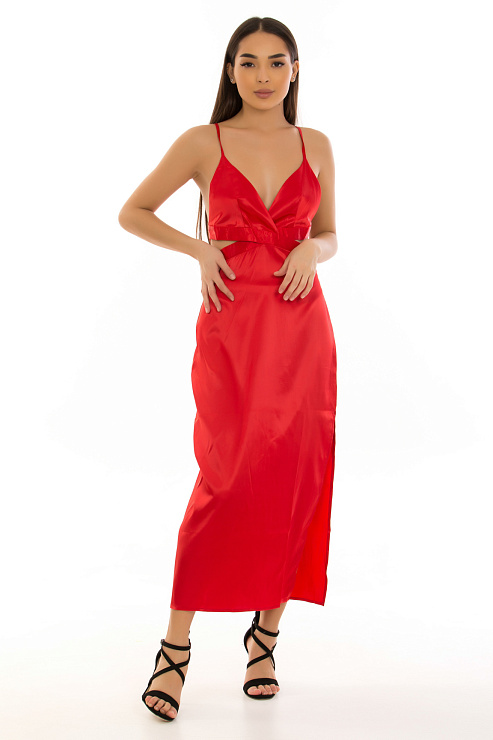 CHEERDUCK/2C19 789 КРАСНЫЙ Платье  CHEERDUCK цвет Красный