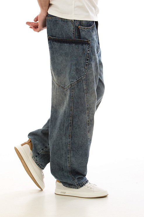 CHEERDUCK/4070 20611 СИНИЙ Джинсы мужские CHEERDUCK цвет Синий