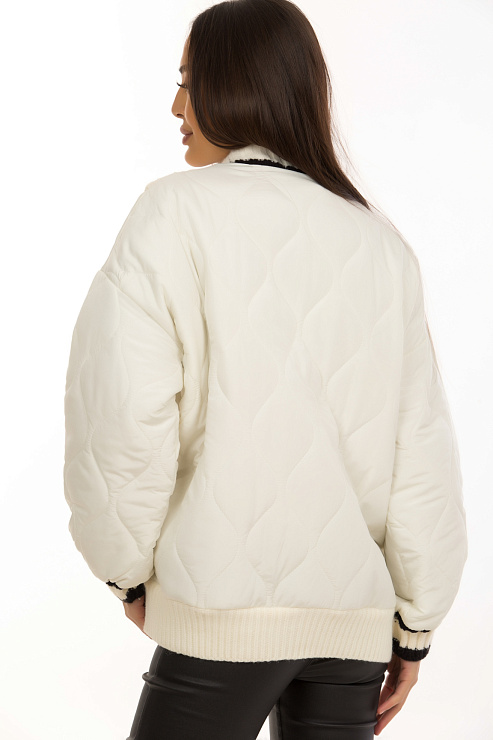 CHEERDUCK/2C19 402 МОЛОЧН. Бомбер женский CHEERDUCK цвет Молочный