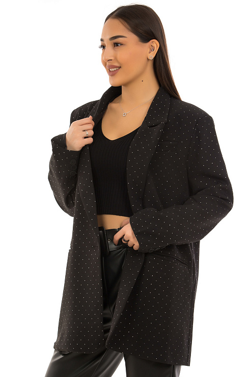 CHEERDUCK/MUD 0197 ЧЕРНЫЙ Пиджак женский CHEERDUCK цвет Черный