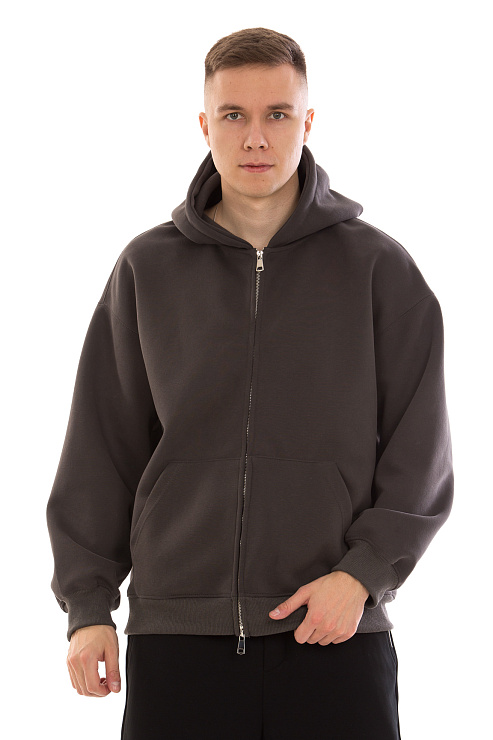 CHEERDUCK/4070 001 ТЕМНО-СЕРЫЙ Худи мужское CHEERDUCK цвет Серый