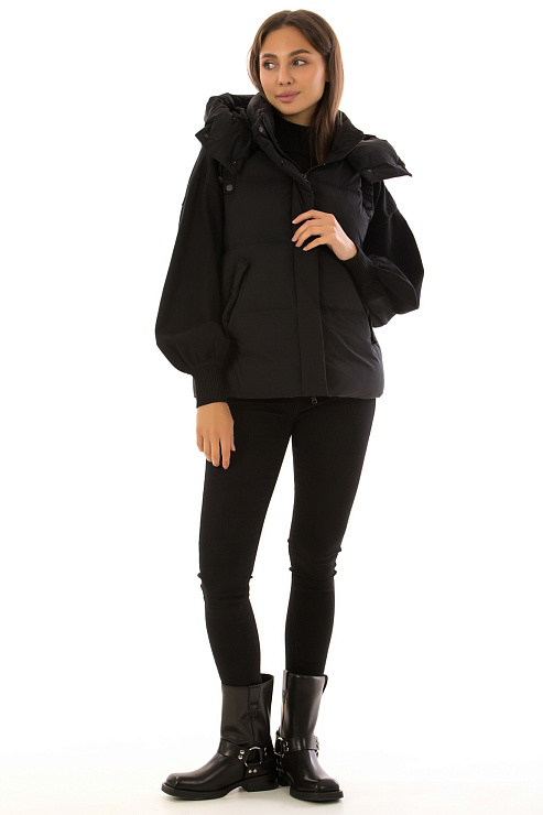 TOWMY 2342 ЧЕРНЫЙ Жилет женский TOWMY цвет Черный