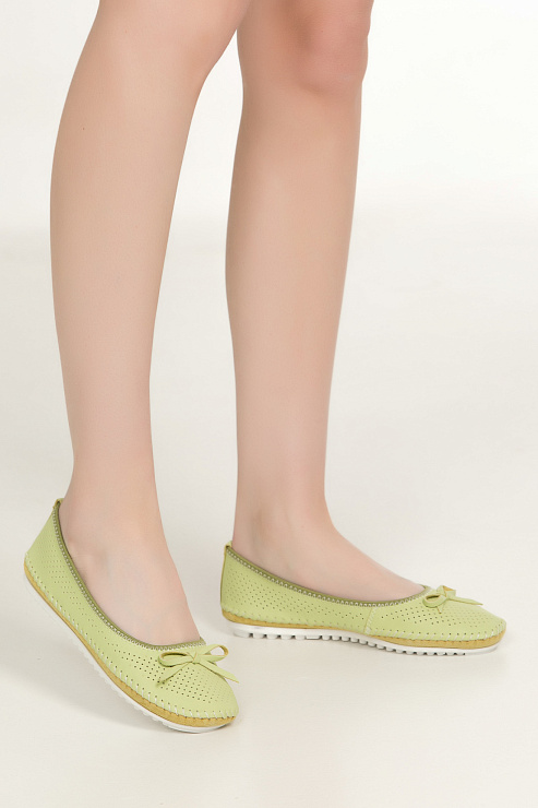 Балетки SERGIO MANCHOT цвет Зеленый