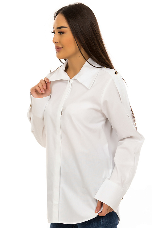 CHEERDUCK/2C19 299 БЕЛЫЙ Блуза женская CHEERDUCK цвет Белый