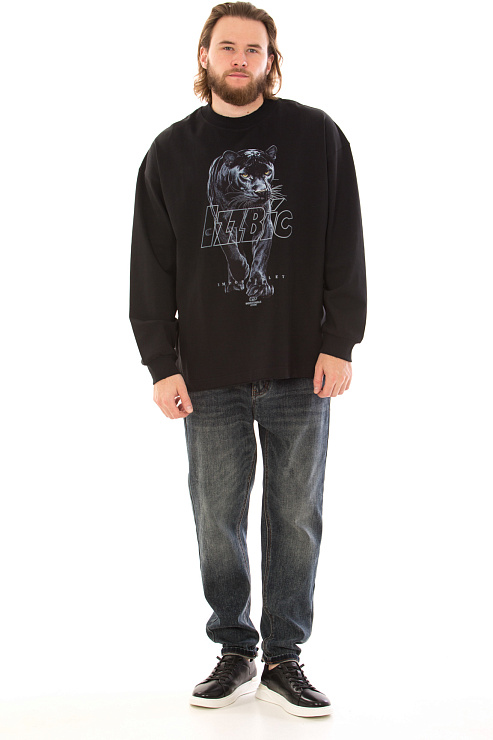 CHEERDUCK/4070 1193 ЧЕРНЫЙ Свитшот мужской CHEERDUCK цвет Черный