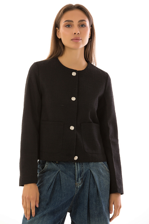 CHEERDUCK/2C19 9601-1 ЧЕРНЫЙ Жакет женский CHEERDUCK цвет Черный