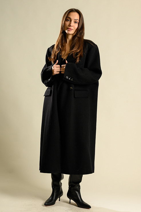 BELLABOA 200-89 ЧЕРНЫЙ Пальто женское BELLABOA цвет Черный