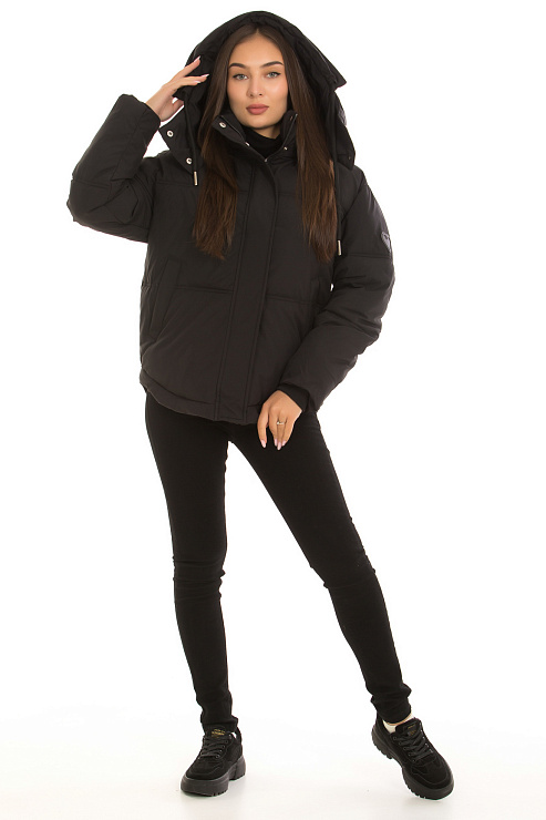 CHEERDUCK/2030 8309 ЧЕРНЫЙ Пуховик женский CHEERDUCK цвет Черный