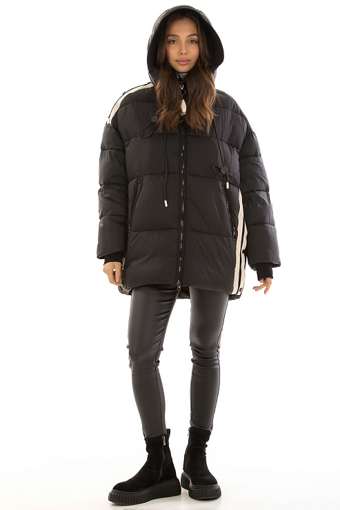 YIMOSIS 1619 ЧЕРНЫЙ Пуховик женский YIMOSIS цвет Черный