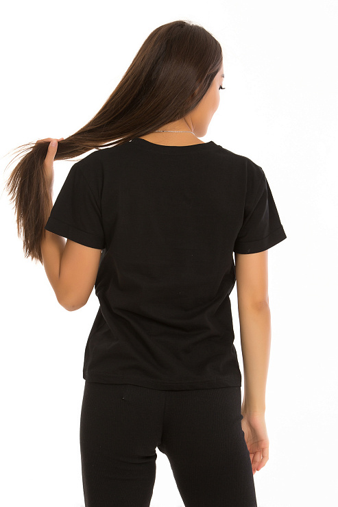 CHEERDUCK/FA 0014 ЧЕРНЫЙ Футболка женская CHEERDUCK цвет Черный