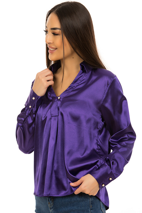 CHEERDUCK/2C19 969 ФИОЛЕТОВЫЙ Блуза женская CHEERDUCK цвет Фиолетовый