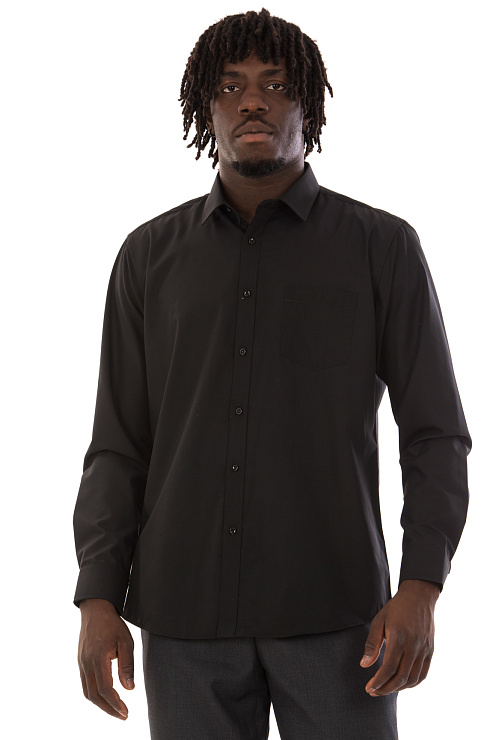 CHEERDUCK/2C87 6666-1 ЧЕРНЫЙ Рубашка мужская CHEERDUCK цвет Черный
