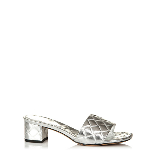 Сабо на каблуке BELLABOA цвет Серебристый