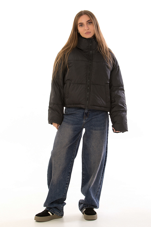 CHEERDUCK/2025 A20 ЧЕРНАЯ Куртка женская CHEERDUCK цвет Черный