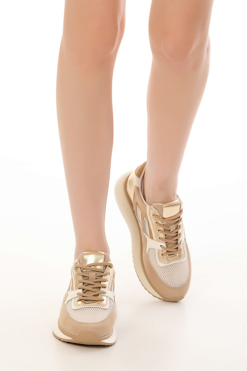 Кроссовки SERGIO MANCHOT цвет Бeжевый