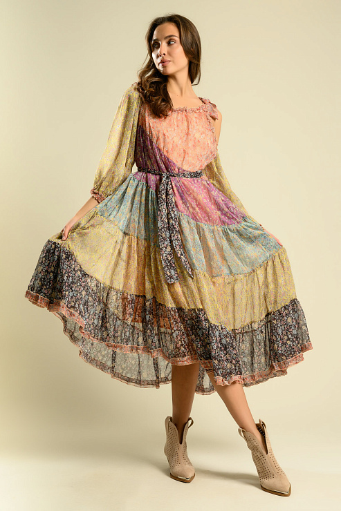 BELLABOA 222-7 МНОГОЦВЕТНЫЙ Платье  BELLABOA цвет Многоцветный