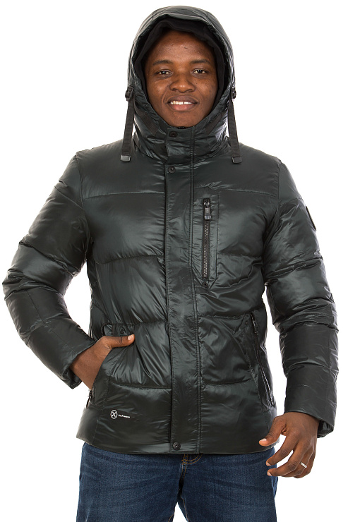 SHarK Force 822479 ТЕМНО-ЗЕЛЕНЫЙ Пуховик мужской SHARK FORCE цвет Зеленый