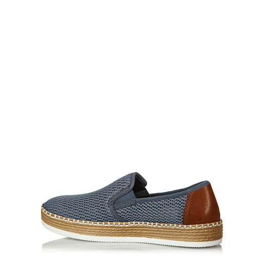 Слипоны RIEKER  цвет Синий