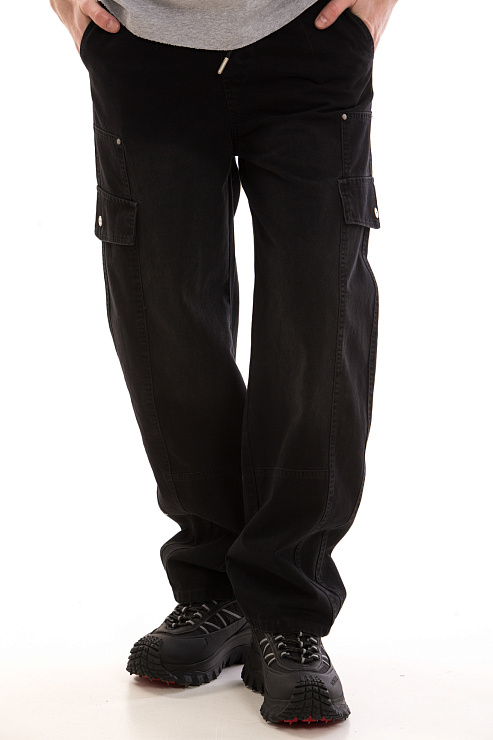 CHEERDUCK/4070 40343-1 ЧЕРНЫЙ Джинсы мужской CHEERDUCK цвет Черный