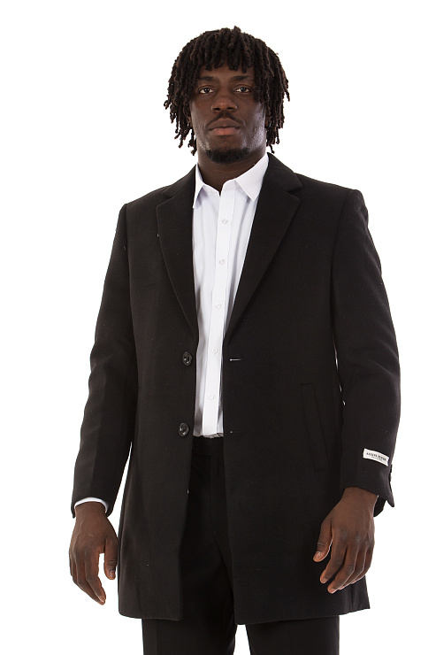 CHEERDUCK/2C87 320-1 ЧЕРНЫЙ Пальто мужское CHEERDUCK цвет Черный