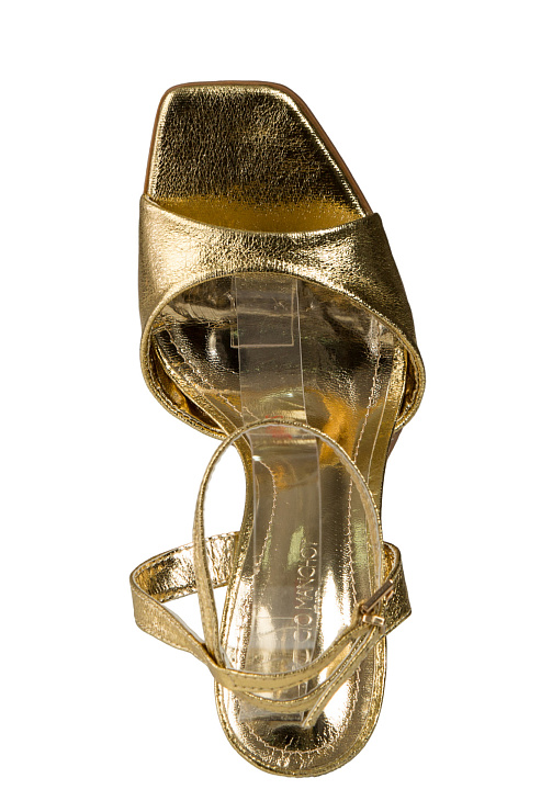 Босоножки на каблуке SERGIO MANCHOT цвет Золотой