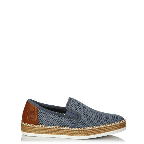 Слипоны RIEKER  цвет Синий