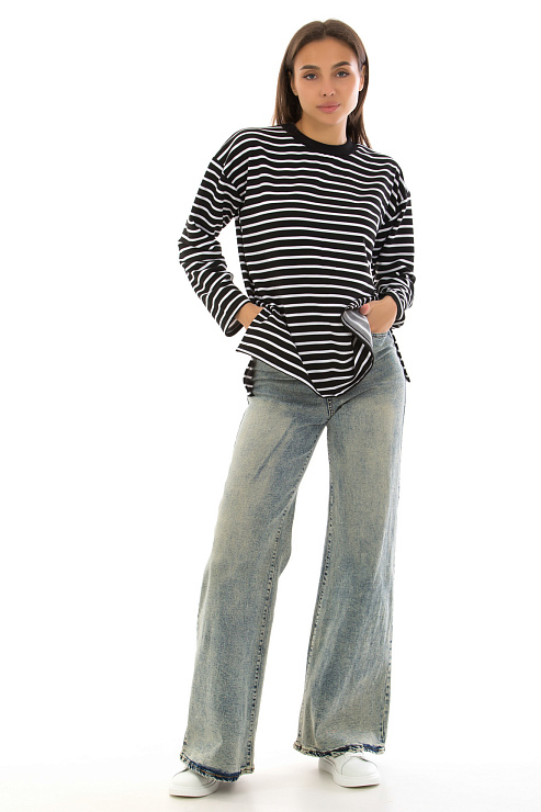 CHEERDUCK/FA 9908 ЧЕРНЫЙ Свитшот женский CHEERDUCK цвет Черный