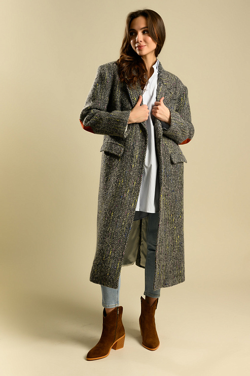 BELLABOA 111-69 СЕРЫЙ Пальто женское BELLABOA цвет Серый