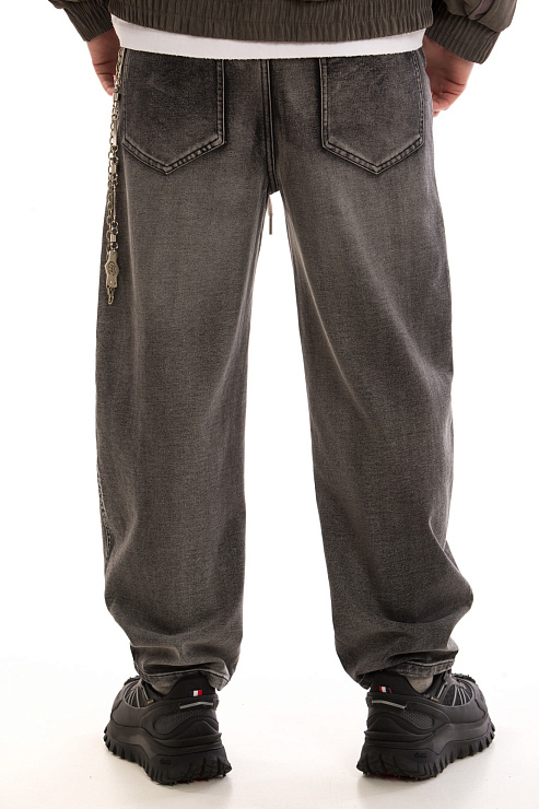 CHEERDUCK/4070 40363-1 СЕРЫЙ Джинсы мужские CHEERDUCK цвет Серый