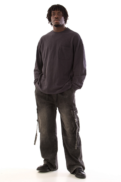 CHEERDUCK/4070 LST-006 ЧЕРНЫЙ Свитшот мужской CHEERDUCK цвет Черный