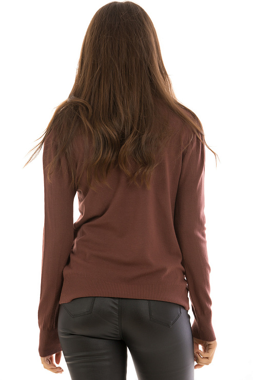 Fashion 3466 КОРИЧНЕВЫЙ Водолазка женская FASHION цвет Коричневый