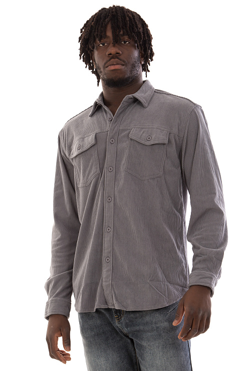 CHEERDUCK/4070 8063 СЕРЫЙ Рубашка мужская CHEERDUCK цвет Серый