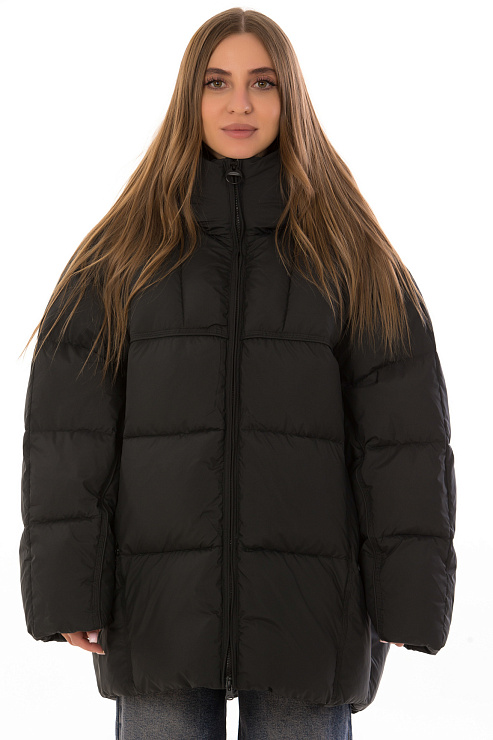 TOWMY C393 ЧЕРНЫЙ Пуховик женский TOWMY цвет Черный