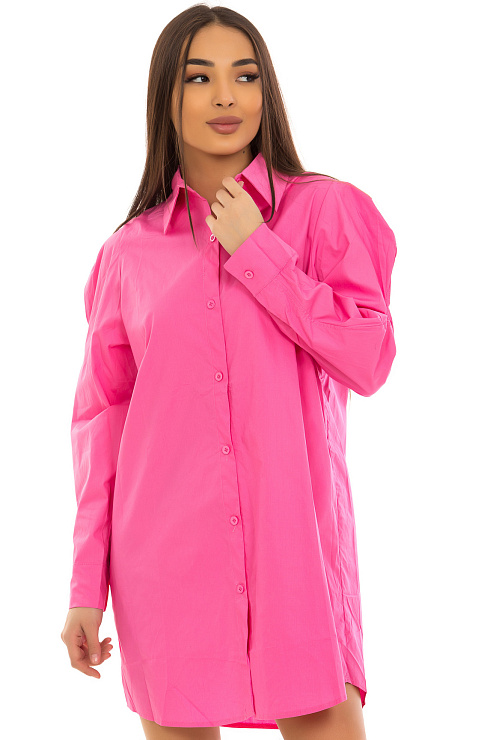 CHEER&DUCK/2025 9861 РОЗОВЫЙ Рубашка женская CHEERDUCK цвет Розовый