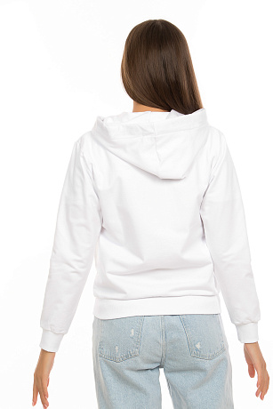 BALDININI A1DFL01A BIANCO Худи женское BALDININI цвет Белый