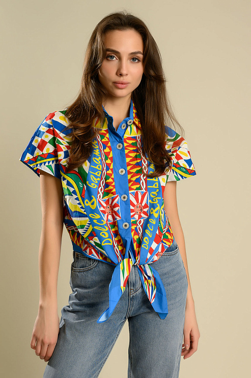 BELLABOA 111-242 СИНИЙ Блуза женская BELLABOA цвет Синий